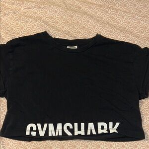 Gymshark Black Tee with White Logo
